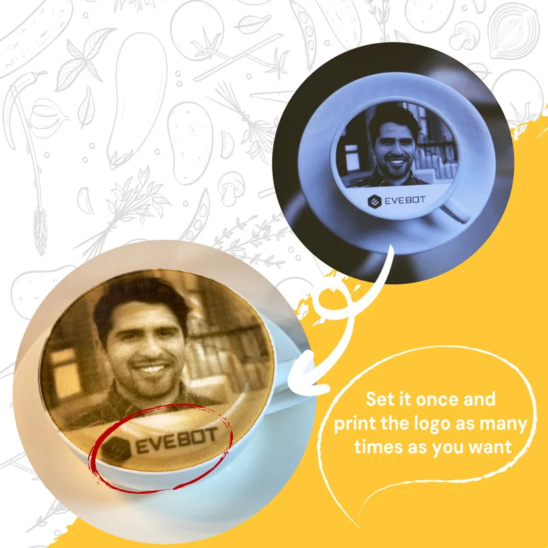 How to Set Up Logo Watermark Printing on EVEBOT Coffee Printer - EVEBOT Coffee Printers